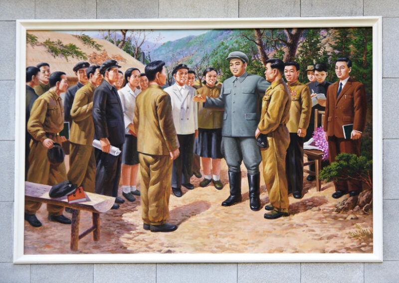 NORTH KOREA, PYHENSON, SEPTEMBER 19, 2017: picture with Kim Il S