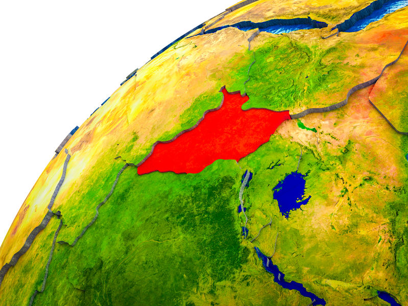 South Sudan on 3D Earth South Sudan on 3D Earth