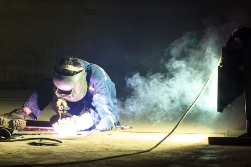 Repair storage tank welding