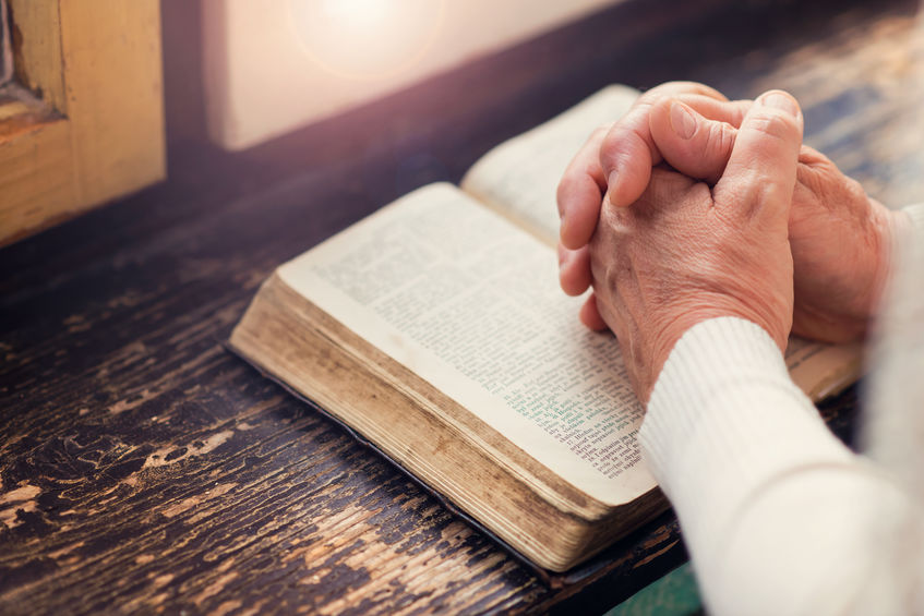 Woman with bible