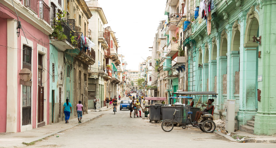 Street in Centro Havana in Cuba