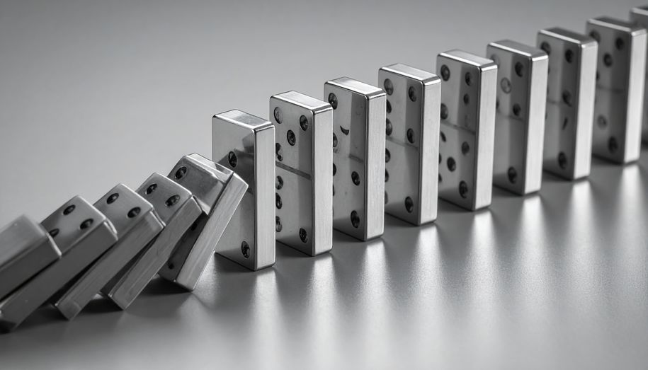 The Domino Effect A Chain Reaction in Motion.