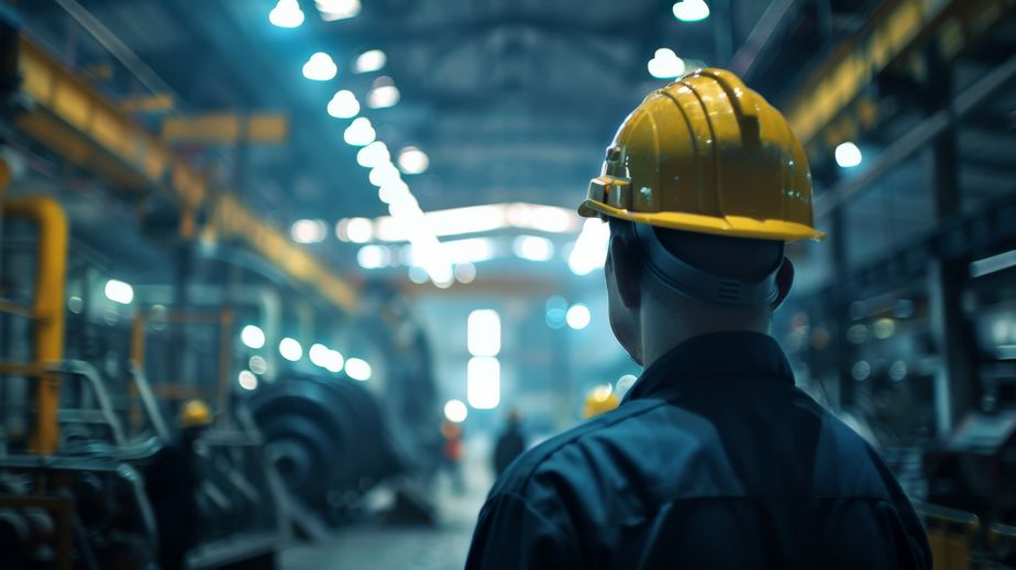 Worker in the factory