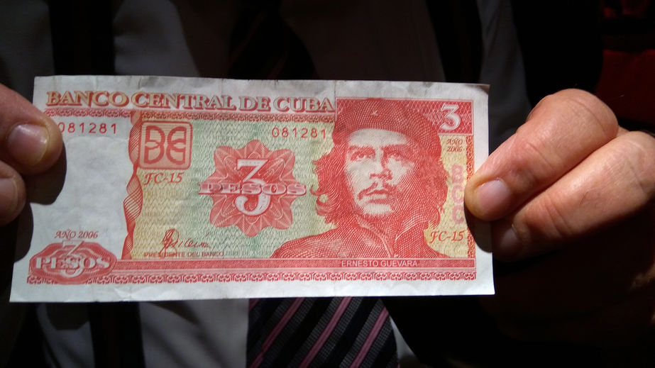 Famous cuban communist leader Che Guevara on paper money