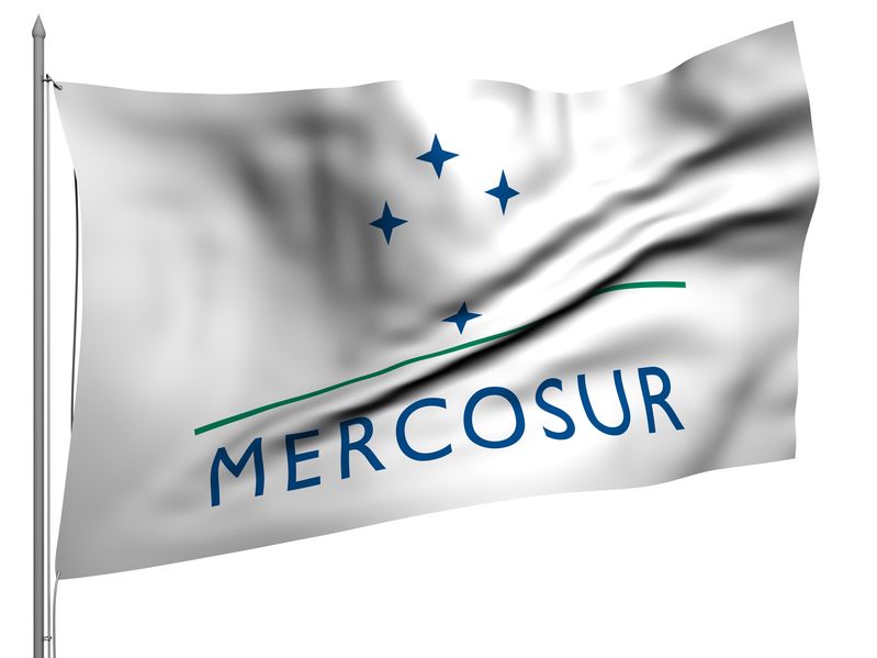 10206249 flying flag of mercosur trade union | all flags collection |