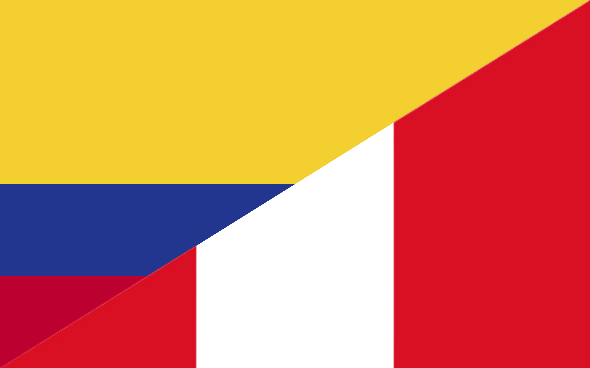 Flag of Colombia and Peru